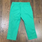 Loft Ann Taylor  Kelly Green Capri Pants Photo 3