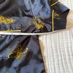 Men's Black and Gold Leopard Print Shirt Size M Photo 7