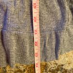 Mason & Belle  Women's Peplum Top Blouse Gray Lace Size L Large Photo 5