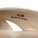 Pelle Moda Women's Bekim Kitten Heel Sandal Size 8.5 NIB Silver Photo 5