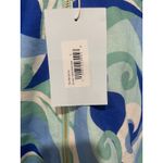 Hill House Hill House Allie Zip-Up Hooded Fleece Jacket in Ocean Kaleidoscope Size Small Photo 6