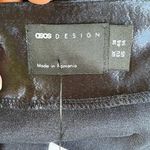 ASOS  DESIGN Cowl Neck Mini Dress With Drape Skirt Blue Satin Size 14. NEW Photo 12