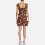 No Boundaries Floral Puff Sleeve Mesh Lined Ruffle Mini Cap Sleeves Dress  XXL 19 Photo 3