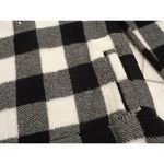 Old Navy women's medium black/white checkered plush 1/2 zip pullover Photo 5