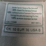 Laura Ashley Vintage Sailor Dress – Cream Linen Cotton Pleated Midi UK10 US6 Photo 5