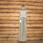 Mac Duggal NWT  HALTER NECK Mirror EMBELLISHED DETAILED BACK GOWN Dress 93981 2 Photo 8