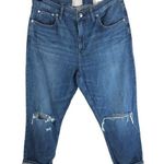 Everlane Womens The Summer Jeans High Rise Cropped Rolled Hem Medium Wash 30 Photo 0