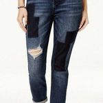Celebrity Pink Ripped Patched Jean Tournai Photo 0
