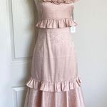 Saylor NWT  Maxina Blush Ruffled Midi Dress Photo 3