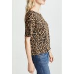 LNA Leopard Boxy Crew Tee Cheetah Animal-Print Top Photo 2
