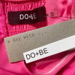 DO+BE Women's  Pink Peplum Top, Bright Pink, Size M NWT Photo 3