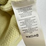 Free People  Yellow Cable Knit Quarter Zip Sweater Vest Womens M Classic Preppy Photo 7