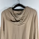 Aerie  Hoodie Sweatshirt Beige Lace Up‎ Oversized Pullover Lounge Size Medium Photo 8