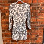 Miami womens paisley vneck tassels boho mini dress black white S Photo 5
