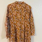 Source Unknown NWOT Shirtdress Floral Midi Carmel Women’s Size Small Photo 7
