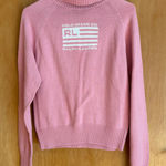 Polo Jeans Co. Ralph Lauren Pink Cotton Knit Turtleneck Sweater L/G Size L Photo 0