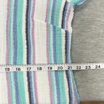 ESCAPE by Habitat Clothes XL Seersuceker Striped Crinkle Button Down Shirt Top White Photo 5