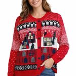 Bechamel Women’s Size SP Holly Berry Black/Green Christmas Sweater Vest Vintage Black Photo 2