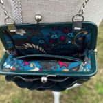 Brighton Roselie shine teal patent leather large crossbody bag purse Photo 4