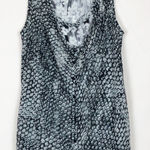 Vera Wang Simply Vera  Snake Print Sleeveless Button Down Top Size Small Photo 0
