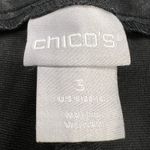 Chico’s Tone on Tone Cheetah Print Ponte Ankle Dress Pants Size 16 (Chico’s 3) Black Photo 3