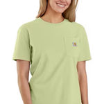 Carhartt Carhart loose fit heavyweight short sleeve pocket shirt with logo lime NWT S Photo 0