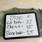 Gap Women's Green Denim Jacket Collarless Button Front Size M Photo 8