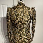 H&M Brocade Jacquard Vintage Print Military Steampunk Victorian Costume Club Work Shiny Photo 4