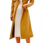 Banana Republic NWT  trench coat soft toffee color no buttons down front w/ belt Photo 0