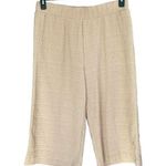 Alfani Large Ankle Wide Leg Pants Stretch Hi-Rise Pull-On Clay Beige Textured Photo 0