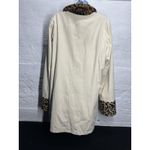 Dennis Basso Size L Fab Leopard Animal Print Faux-Fur Reversible Car Coat Jacket Photo 8