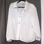 Impressions of California Women's White Blouse, Embroidered, Vintage Size 16 Photo 0