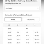 Urban Outfitters #13 NWOT  Clip Dot Smocked Long Sleeve Romper in Olive Photo 4