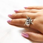 Skull and Swords Ring Silver Photo 1