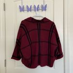EUC | Retrology women’s burgundy & black checkered pattern cardigan sweater — PS Red Size undefined Photo 5