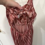 SheIn  Pink Stripe Cropped Jumpsuit Photo 2