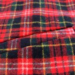 Women's Christmas Vest Reversible Plaid Red Holiday Gold Button Front Pockets Size M Photo 10