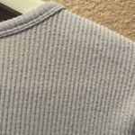 Old Navy Women's Icy Blue Fuzzy Ribbed Knit Long Sleeve Top Shirt Size Medium Photo 5