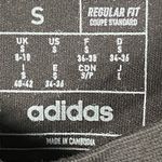 Adidas  T Shirt Women's Small Short Sleeve Black Pink Graphic Print NEW Photo 3