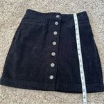 Wilfred  Free Karmen Corduroy Black Mini Skirt Photo 10