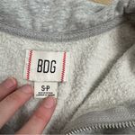 BDG Cropped Gray Half-Zip Sweatshirt Photo 4