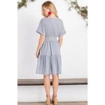 Vineyard Vines NWT Smocked Waist Striped Women's Dress Summer A-Line Large Photo 2