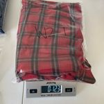 Vintage Stefano International women’s red plaid sleeveless button fringe top M Size M Photo 7