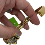 Hinge C Wonder rhinestone knot cuff gold color Photo 2