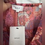 ALC Frank A.L.C. Elise Long Sleeve 100% Silk Floral‎ Mini Dress Photo 6