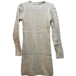 Moon River 💥REDUCED💥 Women's Long Sleeve Cable Sweater Dress, cream  small NWOT Photo 1