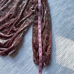 American Eagle  Outfitters Womens Velvet Blouse Pink 3/4 Sleeve Off Shoulder-SM Photo 5