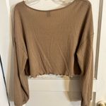 SheIn  Cropped Long Sleeve Sweater Photo 1