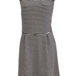 Merona  Black & White Striped Skater Dress Photo 0