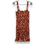 RTR Waverly Grey Sally Cheetah Leopard Print Orange Multicolor Mini Dress Sz M‎ Size M Photo 6